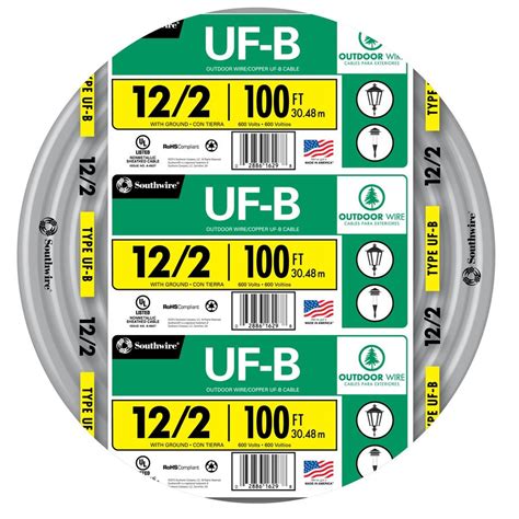 100-ft 12-2 UF Wire (By-the-Roll) at Lowes.com