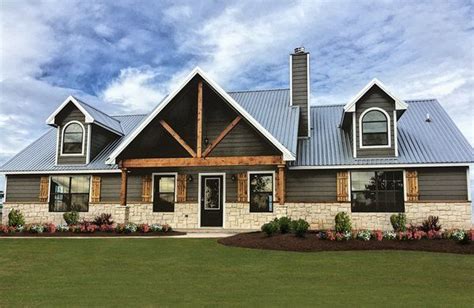 How stunning is this home?! With the rustic accents of stone and wood ...