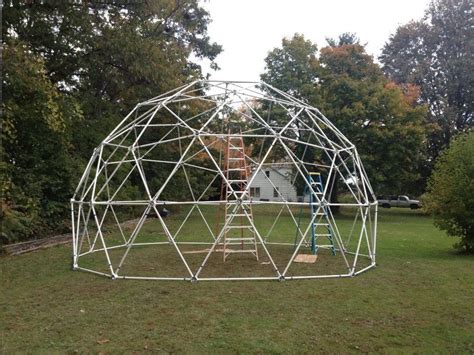 25' 3v 5/8 Dual Covering Geodesic Dome Greenhouse Kit | Geodesic dome ...