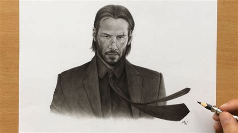 John Wick Pencil Drawing - YouTube