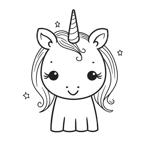 Cute Unicorn Coloring Pages To Print Outline Sketch Drawing Vector – NBKomputer