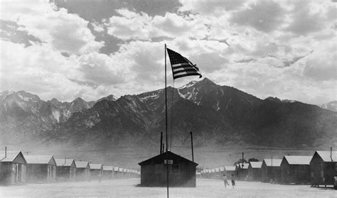 Photos show internment camps for Japanese Americans during World War II