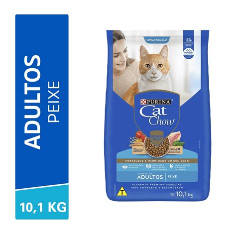 Ração Nestlé Purina Cat Chow Adultos Defense Plus Peixe - 10.1 Kg - petcamp