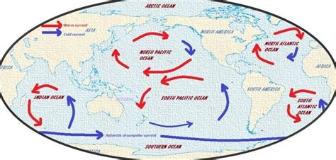 Ocean Currents Map For Kids