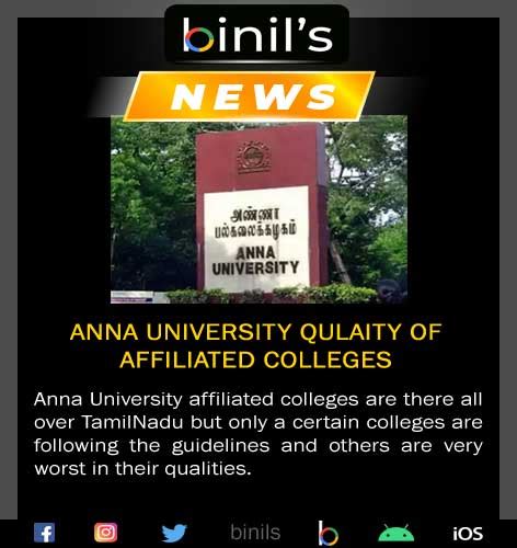 Qualities of Anna University Standard and Non-Standard Affiliated Colleges