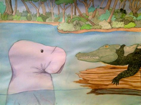 The Manatee and the Crocodile by CuddleFish124 on DeviantArt