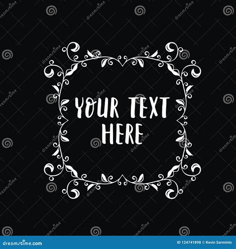 Vintage wedding vector stock vector. Illustration of classic - 124741898