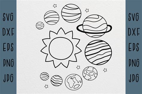 Solar System SVG, Planets SVG, Space Svg Graphic by Nataka · Creative Fabrica