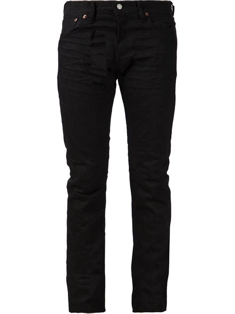 Lyst - Rrl Slim Fit Jeans in Black for Men