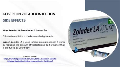 PPT - Goserelin Zoladex Injection Side effects PowerPoint Presentation - ID:13291063