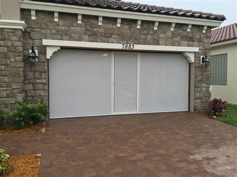 Lifestyle Screens Garage Screen Door 7’H up to 18’W with Black SuperScreen - Garage Doors