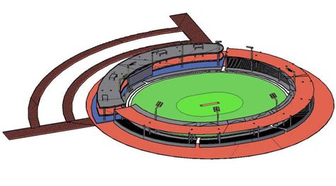 Stadium Cad Block