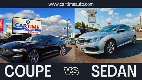 Coupe vs Sedan: What's the difference | Car Time Auto