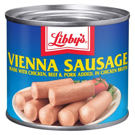 Libby's Vienna Sausage in Chicken Broth, Canned Sausage, 4.6 OZ (Pack ...