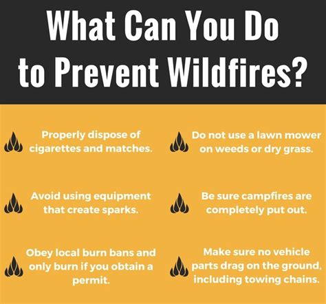 Wildfire Prevention Tips