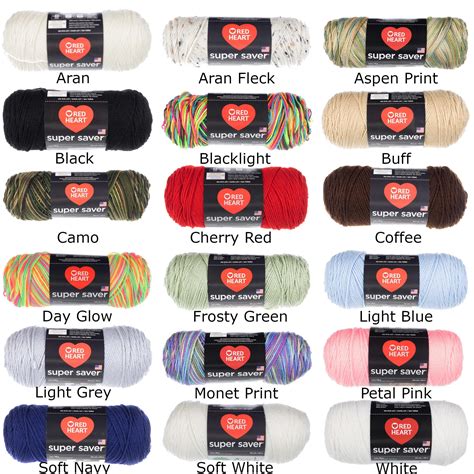 Crafts Yarn Four Ply Red Heart Super Saver Yarn Acrylic One Skein Color- HEARTFELT Needlecrafts ...