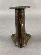 Antique Cast Metal Owl Candle Stick Holder - Matthew Bullock Auctioneers