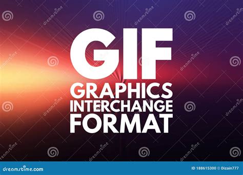 GIF - Graphics Interchange Format Acronym, Concept Background Stock ...