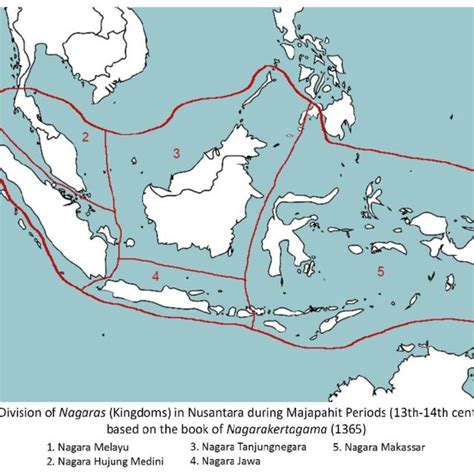 The area of Majapahit Kingdom (Redrawn from: Din, M. A. O., & Mohamad ...