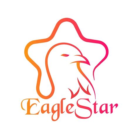 Premium Vector | Eagle star logo