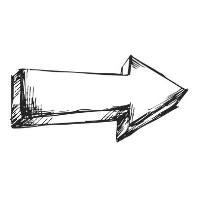 Arrow Black Drawing Right transparent PNG - StickPNG