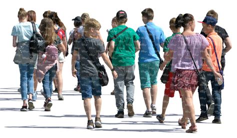 group of young people walking in the summer - VIShopper