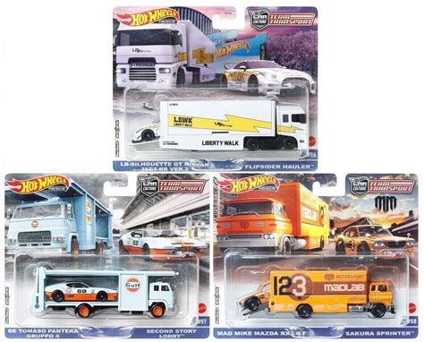 Hot Wheels 2023 Car Culture Team Transport V Case Set of 3 Cars – J Toys Hobby