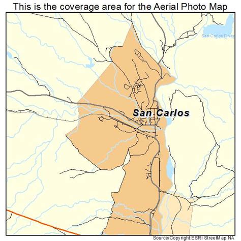 Aerial Photography Map of San Carlos, AZ Arizona