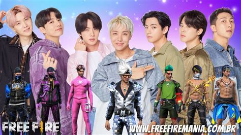 Free Fire e BTS: membros do grupo desenharam à mão suas próprias skins ...