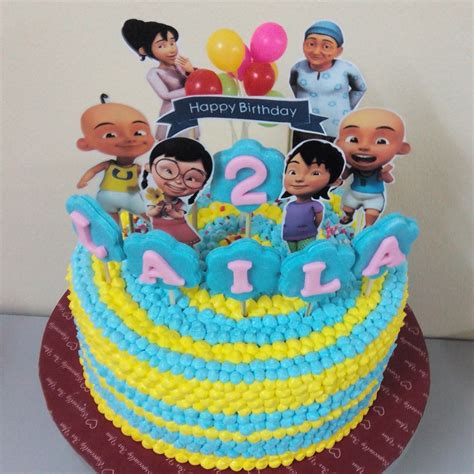 szcutesweet: Upin ipin birthday cake