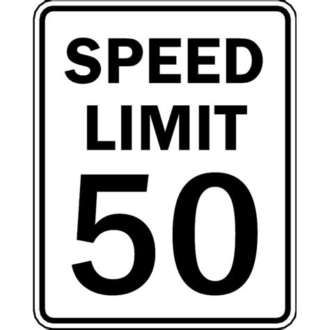 Speed limit 50 road sign Royalty Free Stock SVG Vector