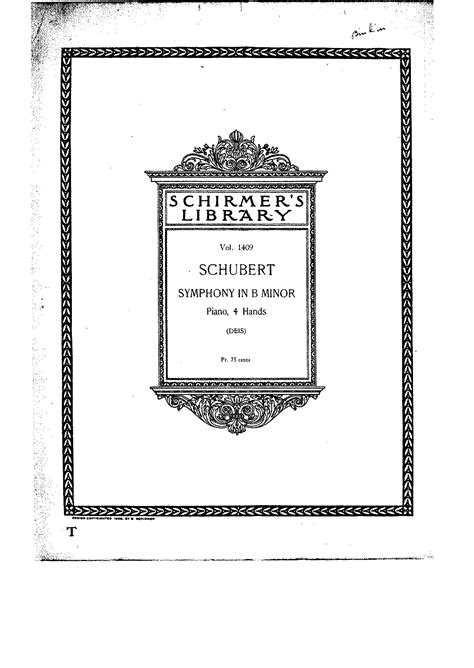 Symphony No.8, D.759 (Schubert, Franz) - IMSLP: Free Sheet Music PDF Download