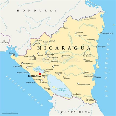 Lago De Nicaragua Map