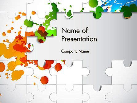 Puzzle Background PowerPoint Template | Background powerpoint ...