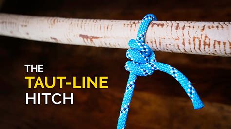 How to Tie the Taut Line Hitch Knot in UNDER 60 SECONDS!! | How to Tie a Hitch Knot - YouTube