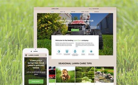 Lawn Maintenance Website Template