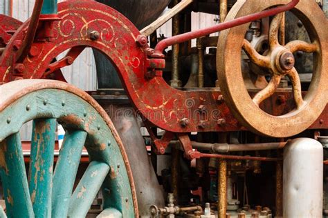 Old Steam Fire Engine on Display at Train Museum. Editorial Photography ...