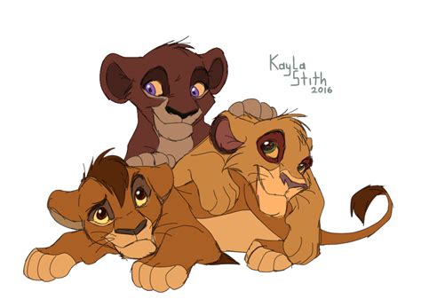 Some Kovu and Kiara Cubs by SEGAmastergirl