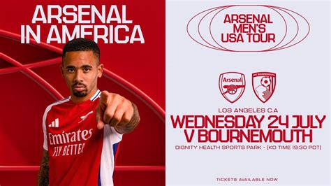 Ticket info: Arsenal v Bournemouth in the USA | Arsenal.com