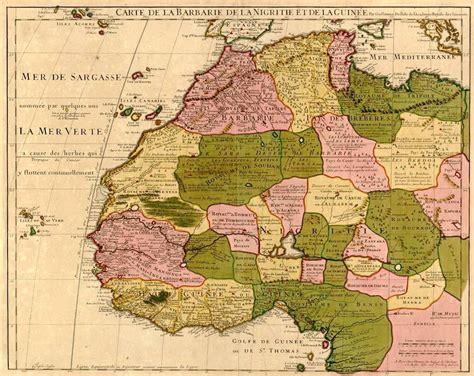 1700's Map of North Africa | Africa map, Africa, Antique map