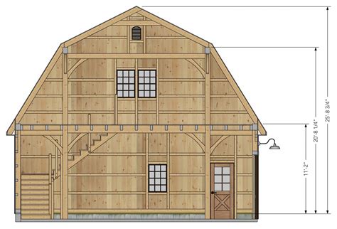 30' x 36' Pioneer Gambrel Barn Kit | The Barn Yard