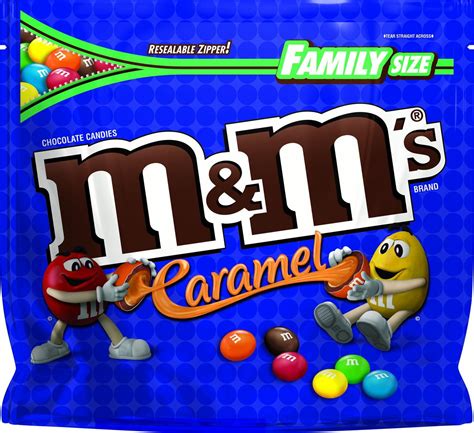 M&M'S Caramel Chocolate Candy, Family Size, 18.4 Ounce Bag - Walmart ...