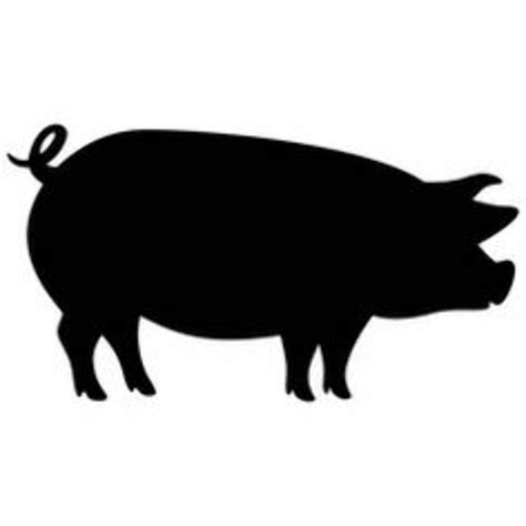 Download High Quality pig clipart black and white silhouette Transparent PNG Images - Art Prim ...