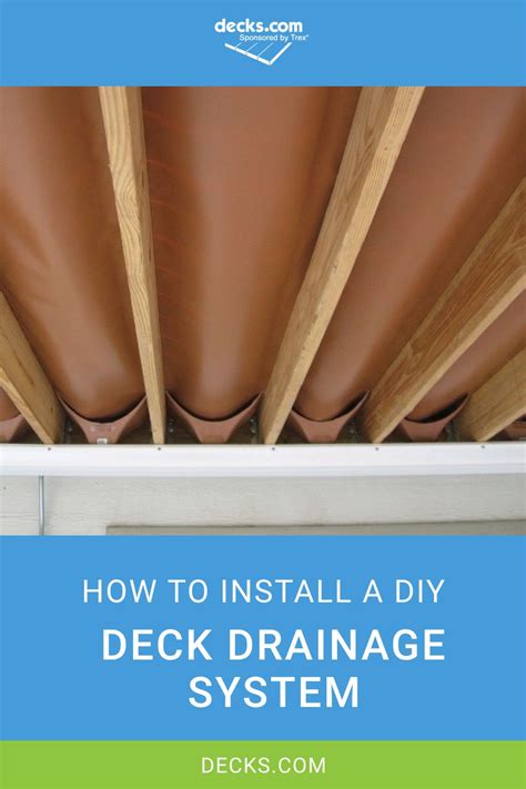 Installing a DIY Under Deck Drainage System | Under deck drainage ...