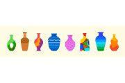 Contemporary ceramic vases, modern | Graphic Objects ~ Creative Market