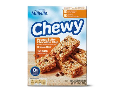 Chewy Granola Bars in Assorted Varieties - Millville | ALDI US