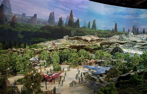 disney unveils model of star wars theme park which is set to open in 2019