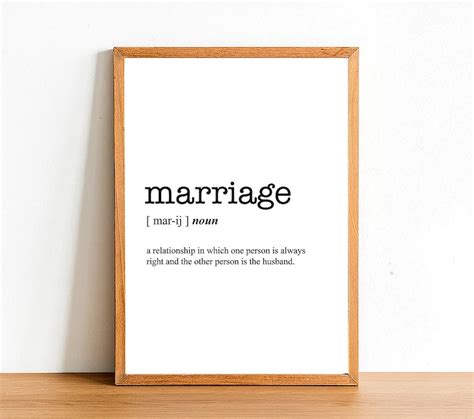 MARRIAGE Word Definition Poster Print Urban Dictionary - Etsy