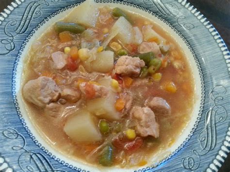 Pork & Vegetable Soup | Just A Pinch Recipes