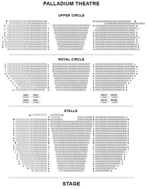 Seating Plan for the London Palladium for Shows Booking Now